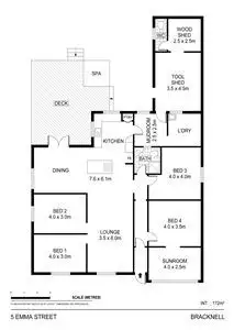 Floorplan of Homely house listing, 5 Emma Street, Bracknell TAS 7302