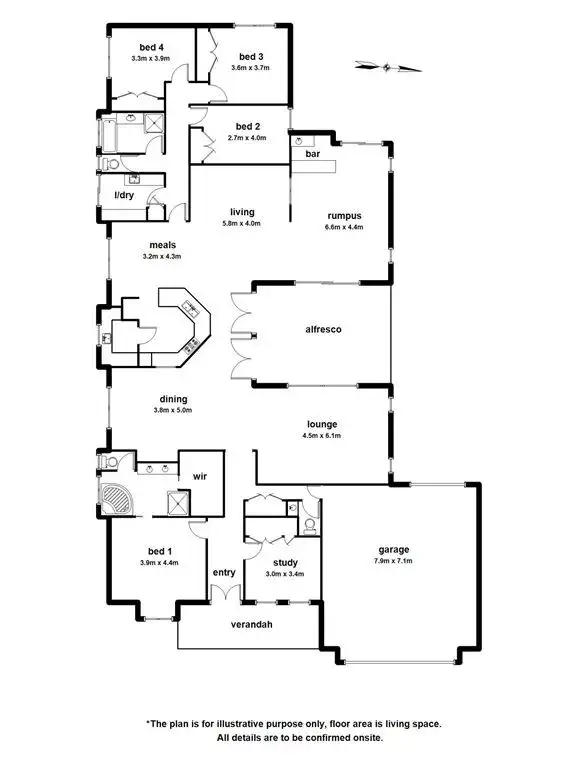 Floorplan of Homely house listing, 9 Loders Way, Berwick VIC 3806