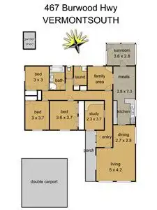 Floorplan of Homely house listing, 467 Burwood Highway, Vermont South VIC 3133