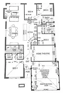 Floorplan of Homely house listing, 1 Monroe Cross, Ellenbrook WA