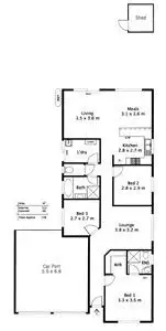 Floorplan of Homely house listing, 6 Vittorio Road, Munno Para West SA 5115