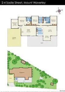 Floorplan of Homely house listing, 2-4 Sadie Street, Mount Waverley VIC 3149