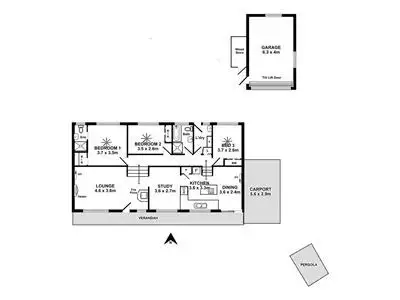 Floorplan of Homely house listing, 21 Roseberry Avenue, Eden Hills SA 5050