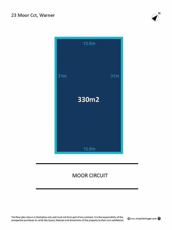 Floorplan of Homely land listing, 23 Moor Circuit, Warner QLD 4500