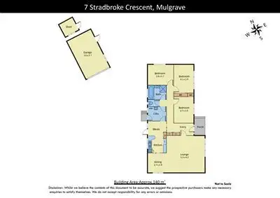 Floorplan of Homely house listing, 7 Stradbroke Crescent, Mulgrave VIC 3170