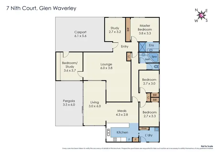 Floorplan of Homely house listing, 7 Nith Court, Glen Waverley VIC 3150