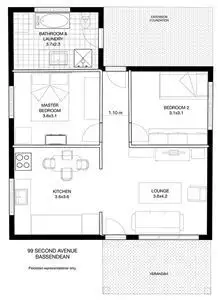 Floorplan of Homely house listing, 99 Second Avenue, Bassendean WA 6054