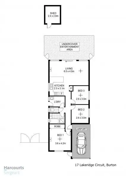 Floorplan of Homely house listing, 17 Lakeridge Circuit, Burton SA 5110