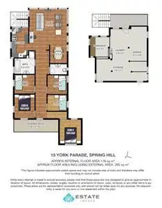 Floorplan of Homely house listing, 13 York Parade, Spring Hill QLD 4000
