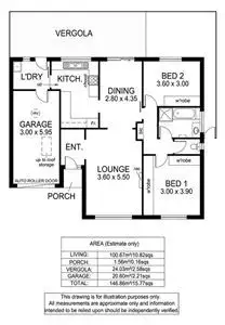 Floorplan of Homely unit listing, 2/622 Brighton Road, Seacliff Park SA 5049