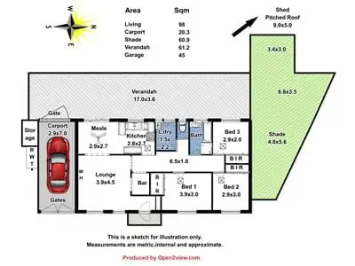 Floorplan of Homely house listing, 9 Sanders Way, Willaston SA 5118