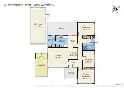 Floorplan of Homely house listing, 70 Winmalee Drive, Glen Waverley VIC 3150