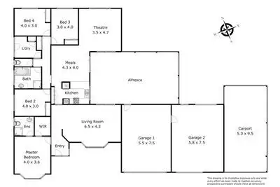 Floorplan of Homely house listing, 4 Beldarry Court, Mount Martha VIC 3934