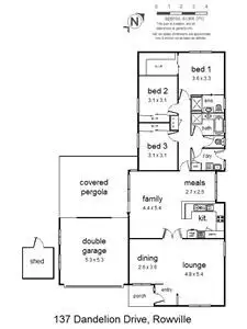 Floorplan of Homely house listing, 137 Dandelion Drive, Rowville VIC 3178