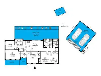 Floorplan of Homely house listing, 43 Horseshoe Drive, Aberfoyle Park SA 5159