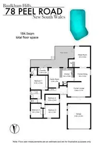 Floorplan of Homely house listing, 78 Peel Road, Baulkham Hills NSW 2153
