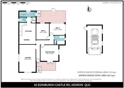 Floorplan of Homely house listing, 42 Edinburgh Castle Road, Kedron QLD 4031