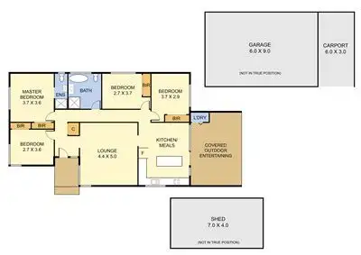 Floorplan of Homely house listing, 1 Chestnut Avenue, Ferntree Gully VIC 3156