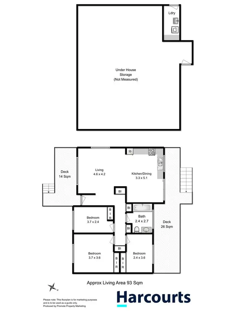 Floorplan of Homely house listing, 6 Beenak Street, Chigwell TAS 7011