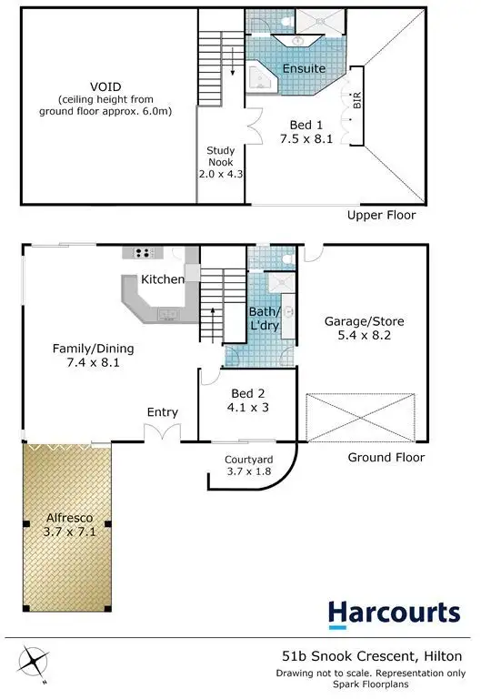 Floorplan of Homely house listing, 51B Snook Crescent, Hilton WA 6163