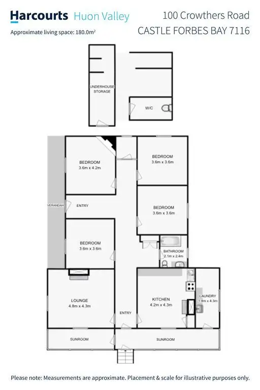 Floorplan of Homely house listing, 100 Crowthers Road, Castle Forbes Bay TAS 7116
