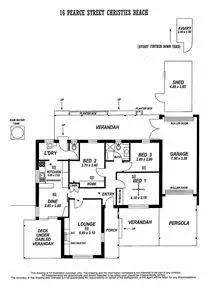 Floorplan of Homely house listing, 16 Pearce Street, Christies Beach SA 5165