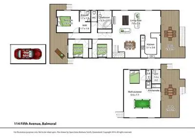 Floorplan of Homely house listing, 114 Fifth Avenue, Balmoral QLD 4171