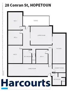 Floorplan of Homely house listing, 28 Conran Street, Hopetoun VIC 3396