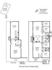 Floorplan of Homely house listing, 22 Leon Court, Ferntree Gully VIC 3156