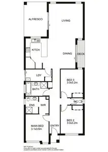 Floorplan of Homely house listing, 25 Brolin Terrace, Cranbourne North VIC