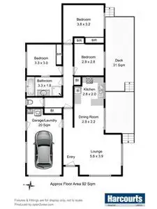 Floorplan of Homely unit listing, 2/107 Burtonia Street, Rokeby TAS 7019