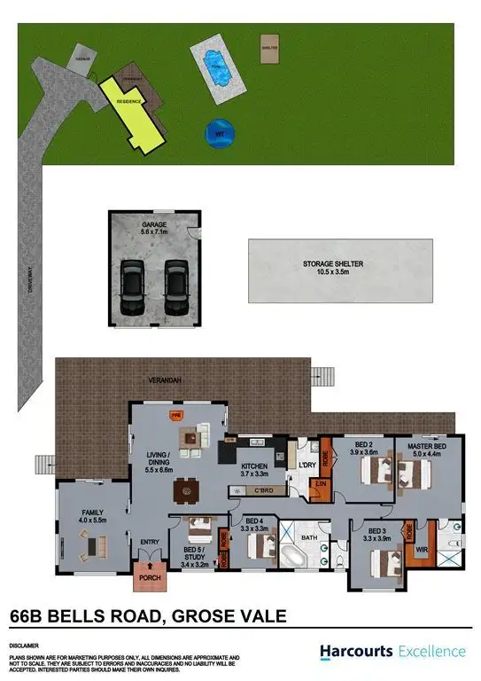 Floorplan of Homely house listing, 66B Bells Road, Grose Vale NSW 2753