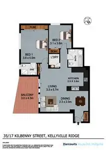Floorplan of Homely unit listing, 35/17 Kilbenny Street, Kellyville Ridge NSW 2155