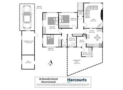 Floorplan of Homely house listing, 38 Bonella Street, Ravenswood TAS 7250