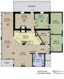 Floorplan of Homely house listing, 145 Marble Hill Road, Ashton SA 5137