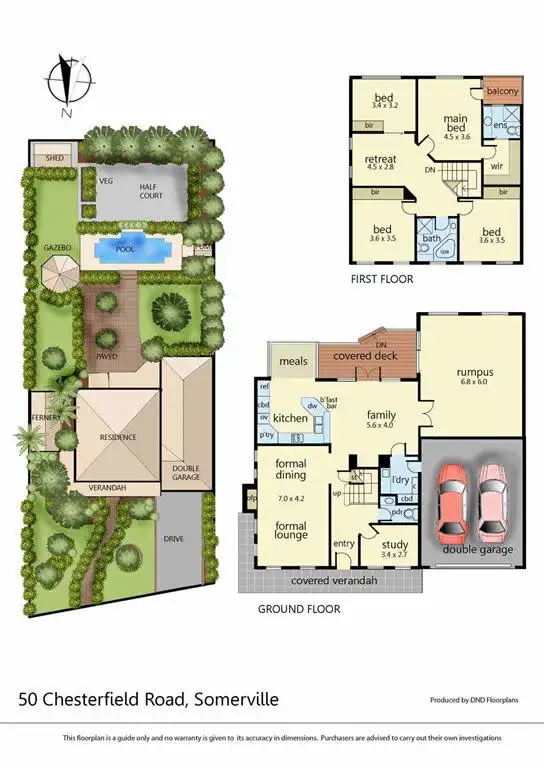 Floorplan of Homely house listing, 50 Chesterfield Road, Somerville VIC 3912