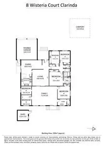 Floorplan of Homely house listing, 8 Wisteria Court, Clarinda VIC 3169