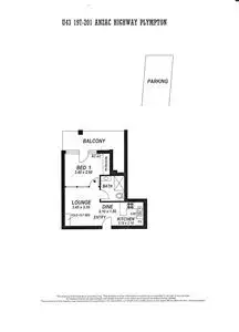Floorplan of Homely apartment listing, 43/197/201 Anzac Highway, Plympton SA 5038