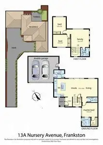 Floorplan of Homely townhouse listing, 13a Nursery Avenue, Frankston VIC 3199
