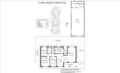 Floorplan of Homely house listing, 21 Jones Crescent, Elizabeth East SA 5112