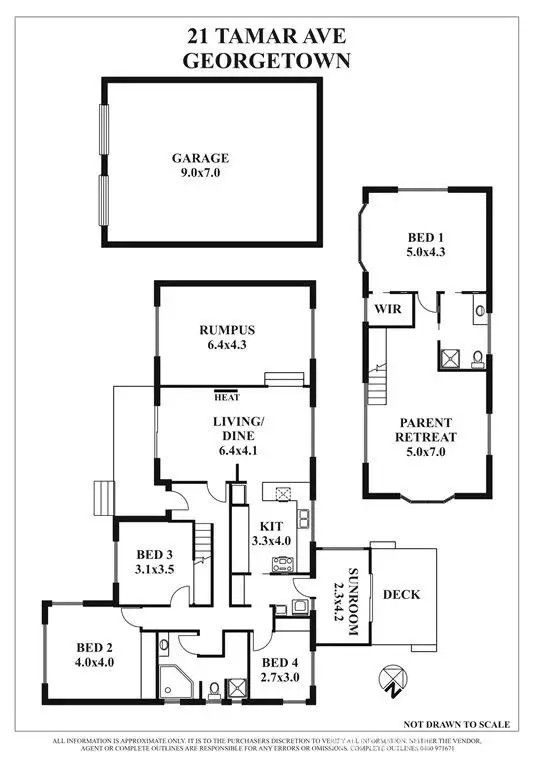 Floorplan of Homely house listing, 21-23 Tamar Avenue, George Town TAS 7253