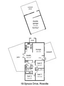Floorplan of Homely house listing, 18 Spruce Drive, Rowville VIC 3178