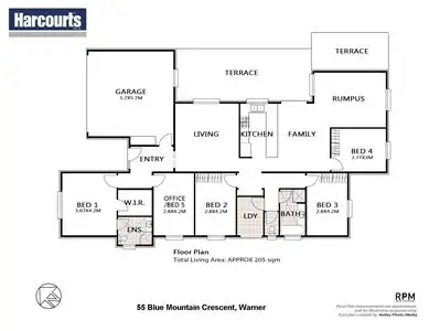 Floorplan of Homely house listing, 55 Blue Mountain Crescent, Warner QLD