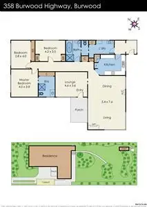 Floorplan of Homely house listing, 358 Burwood Highway, Burwood VIC 3125