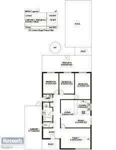 Floorplan of Homely house listing, 10 Linton Road, Para Hills SA 5096