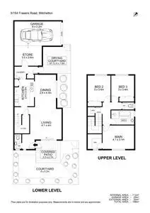 Floorplan of Homely townhouse listing, 3/154 Frasers Road, Mitchelton QLD 4053