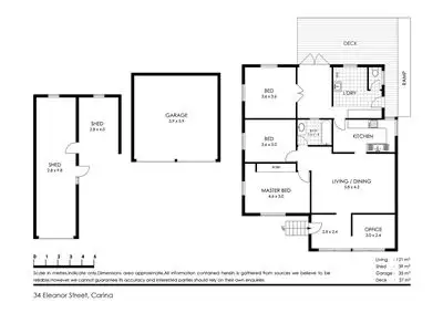 Floorplan of Homely house listing, 34 Eleanor Street, Carina QLD 4152