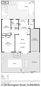 Floorplan of Homely unit listing, 3/28 Bevington Road, Glenunga SA 5064