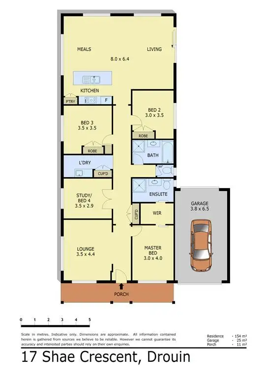 Floorplan of Homely house listing, 17 Shae Crescent, Drouin VIC 3818