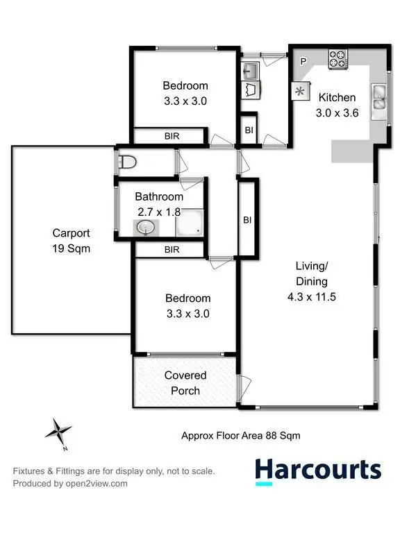 Floorplan of Homely unit listing, 21-23 Charles Street, Triabunna TAS 7190